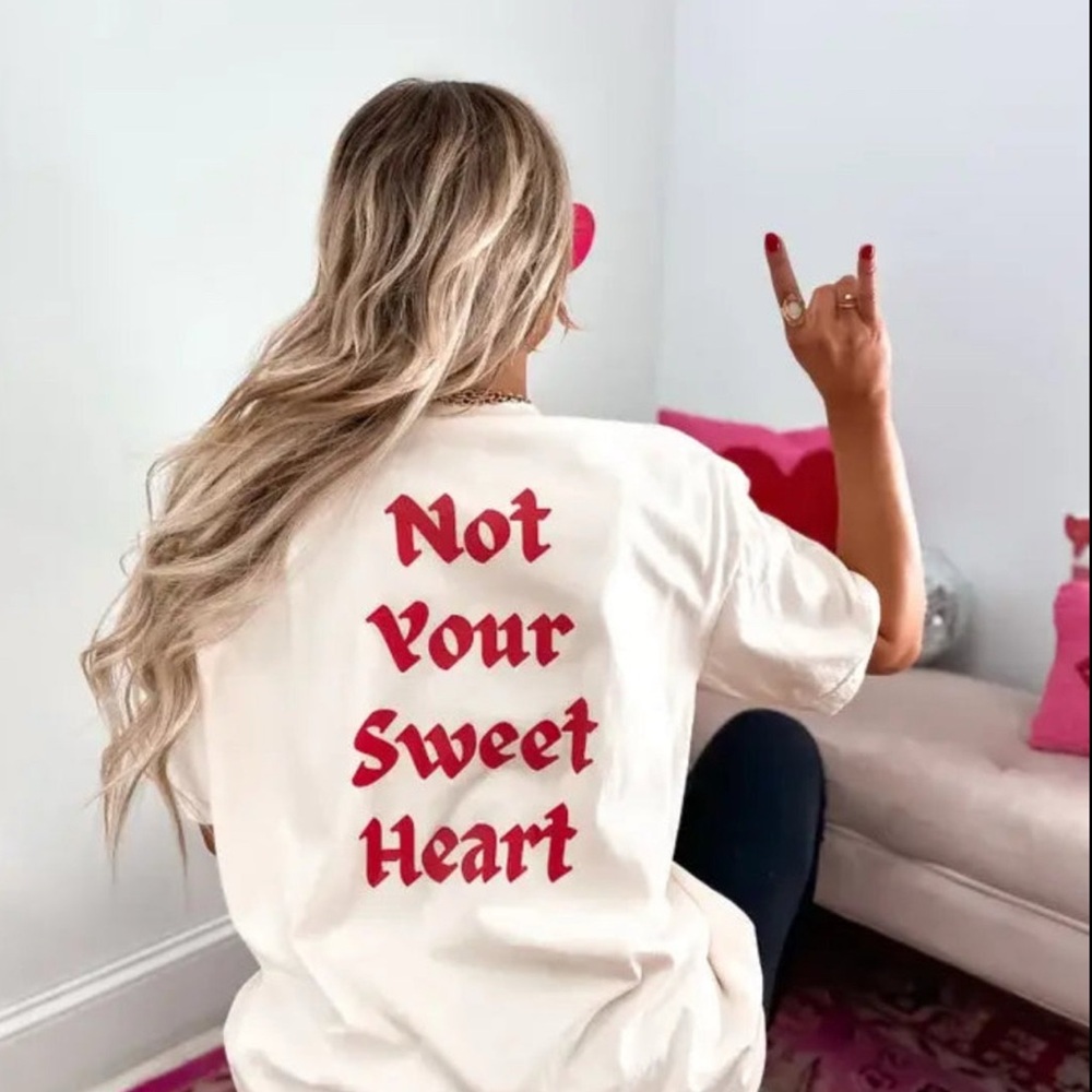 Not your Sweet Heart Ivory Graphic Tee